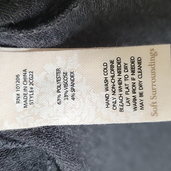 Soft Surroundings Soft Jetsetter Topper Embroidered Cardigan Size Small - Picture 7 of 10